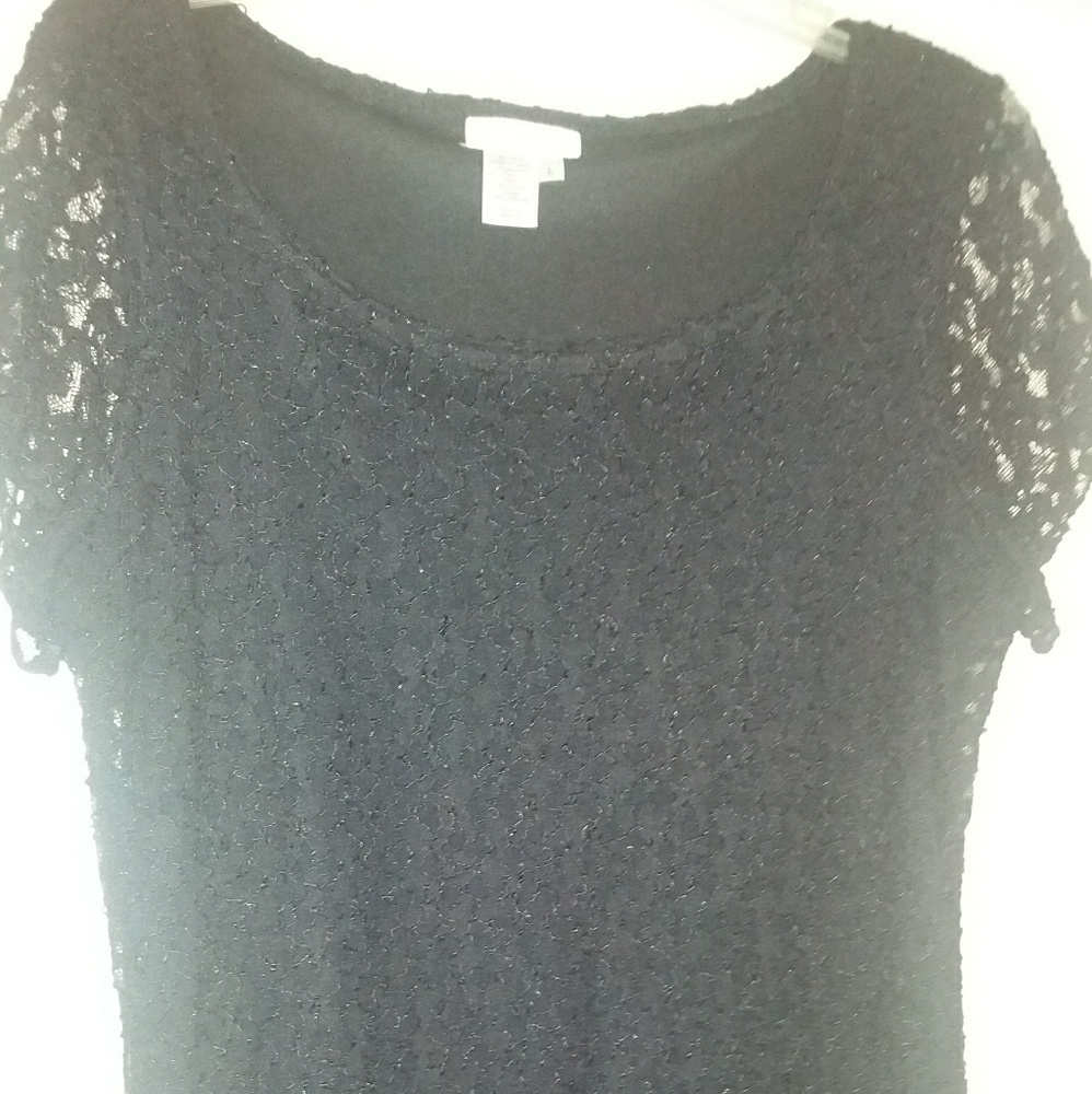 Black Lace Dress top - Picture 2 of 2
